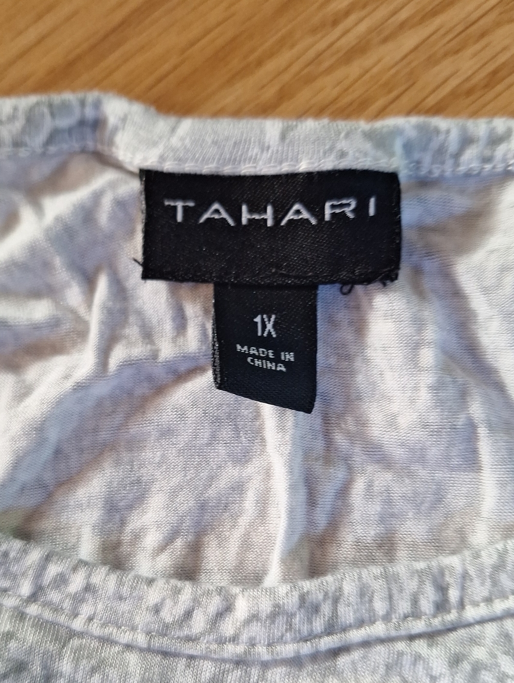 Tahari Gray Lace-Sleeve Women's Pajama Set - Picture 5 of 6
